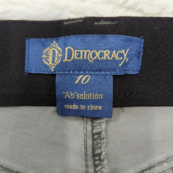 Democracy Womens Size 10 Gray Camouflage AB Technology Stretch Skinny Jeans Lp38 - Picture 5 of 7